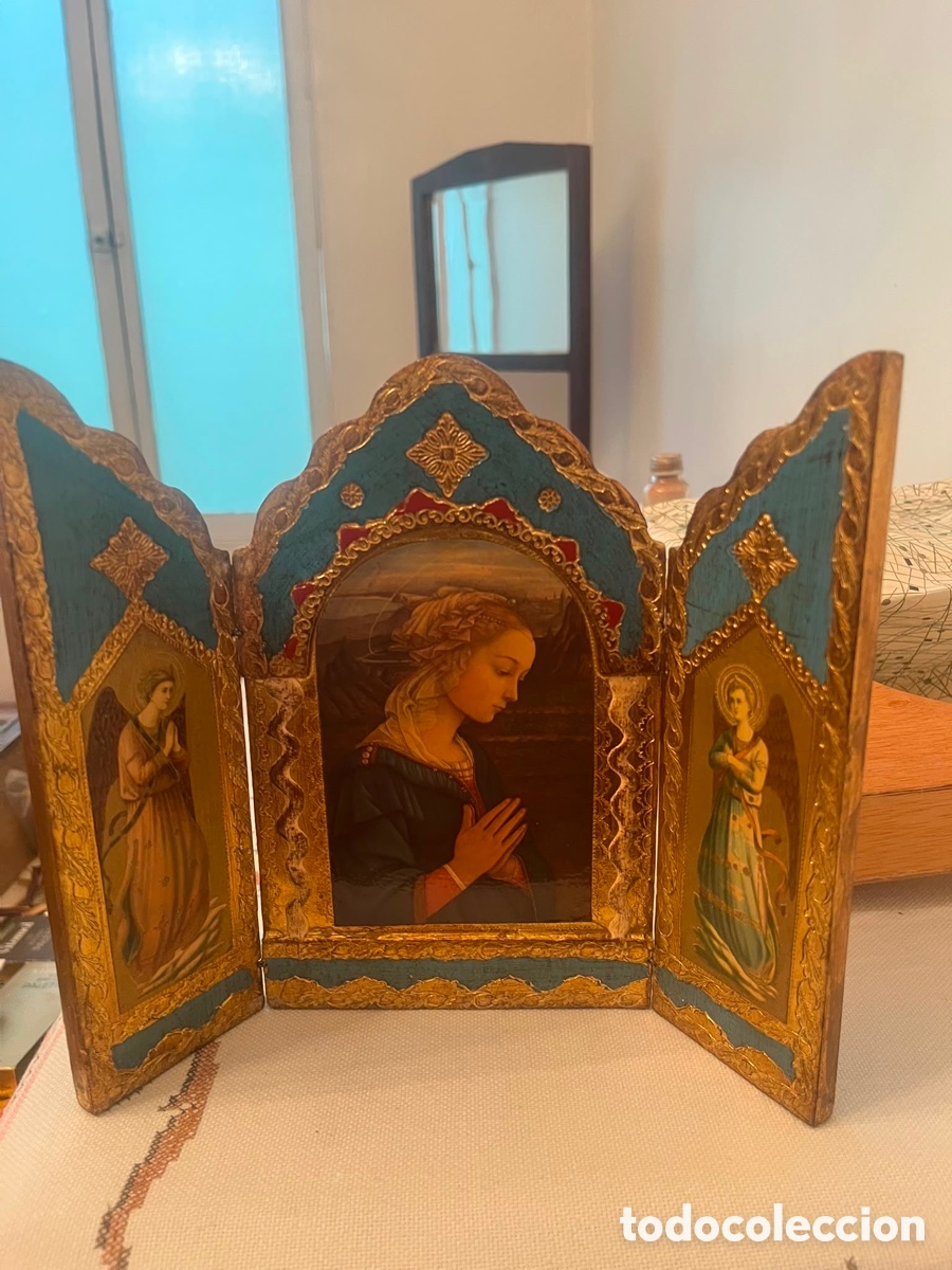 Antig&uuml;edades: Tr&iacute;ptico religioso decorativo