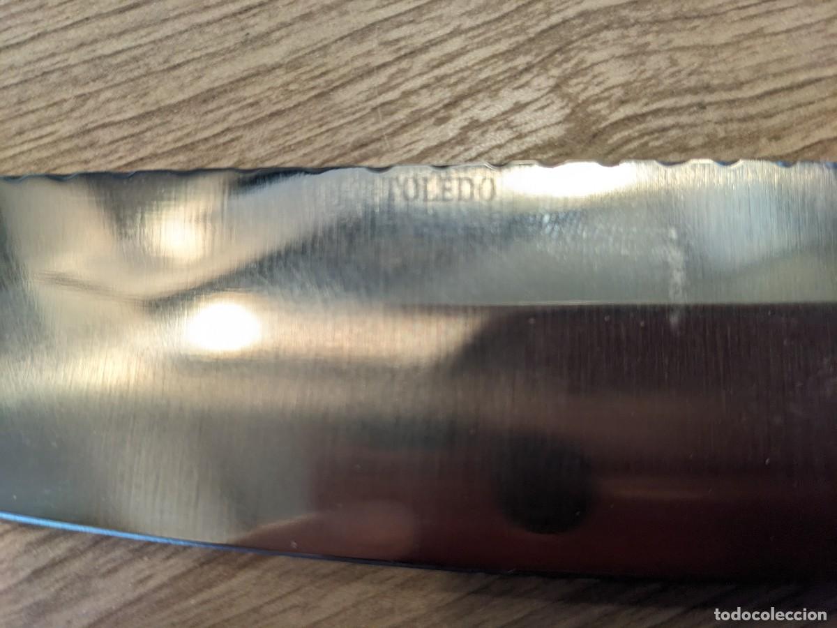 Antig&uuml;edades: Cuchillo de Chef. Cocina. Toledo. Hand made - Foto 3