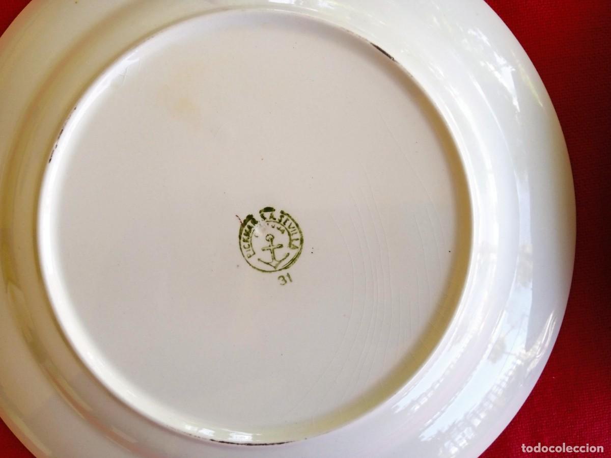 Oggetti Antichi: Plato hondo y plano antiguo Cartuja Pickman n&ordm;31.