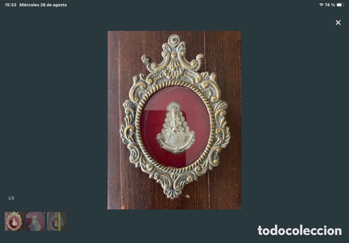 Antig&uuml;edades: Antiguo relicario con Virgen