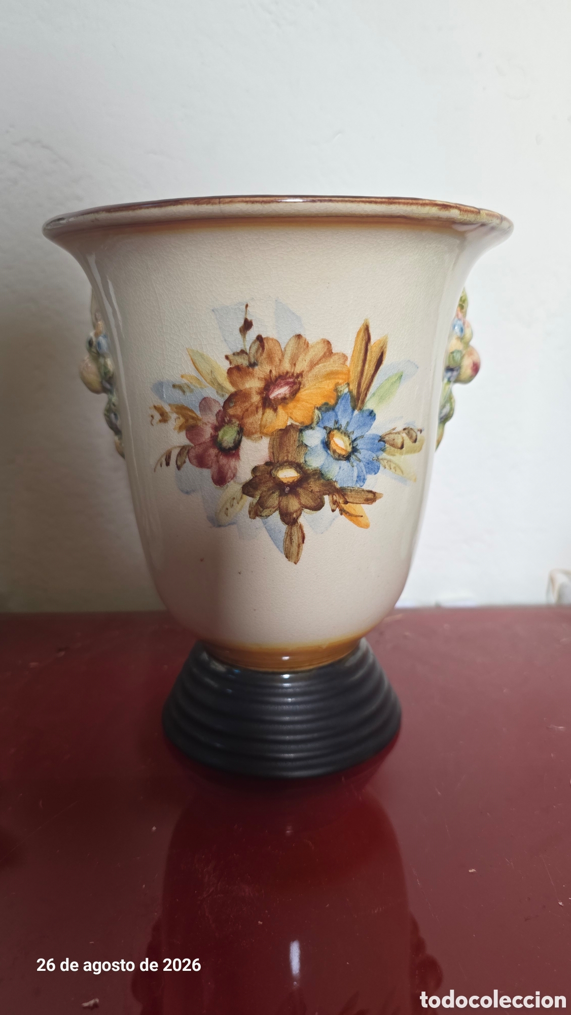 Antig&uuml;edades: Jarron porcelana Antonio peyro