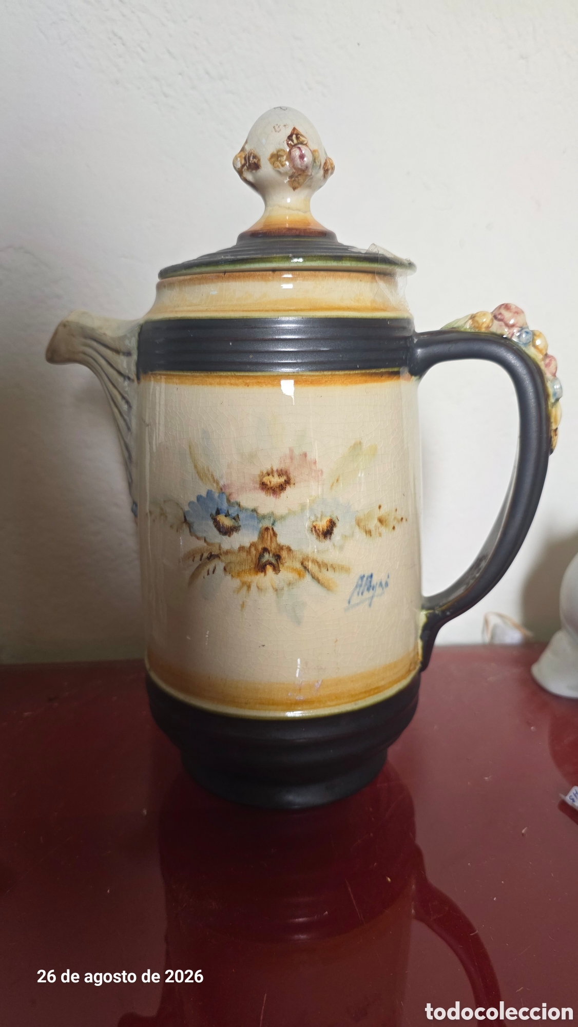 Antig&uuml;edades: Jarra porcelana Antonio peyro