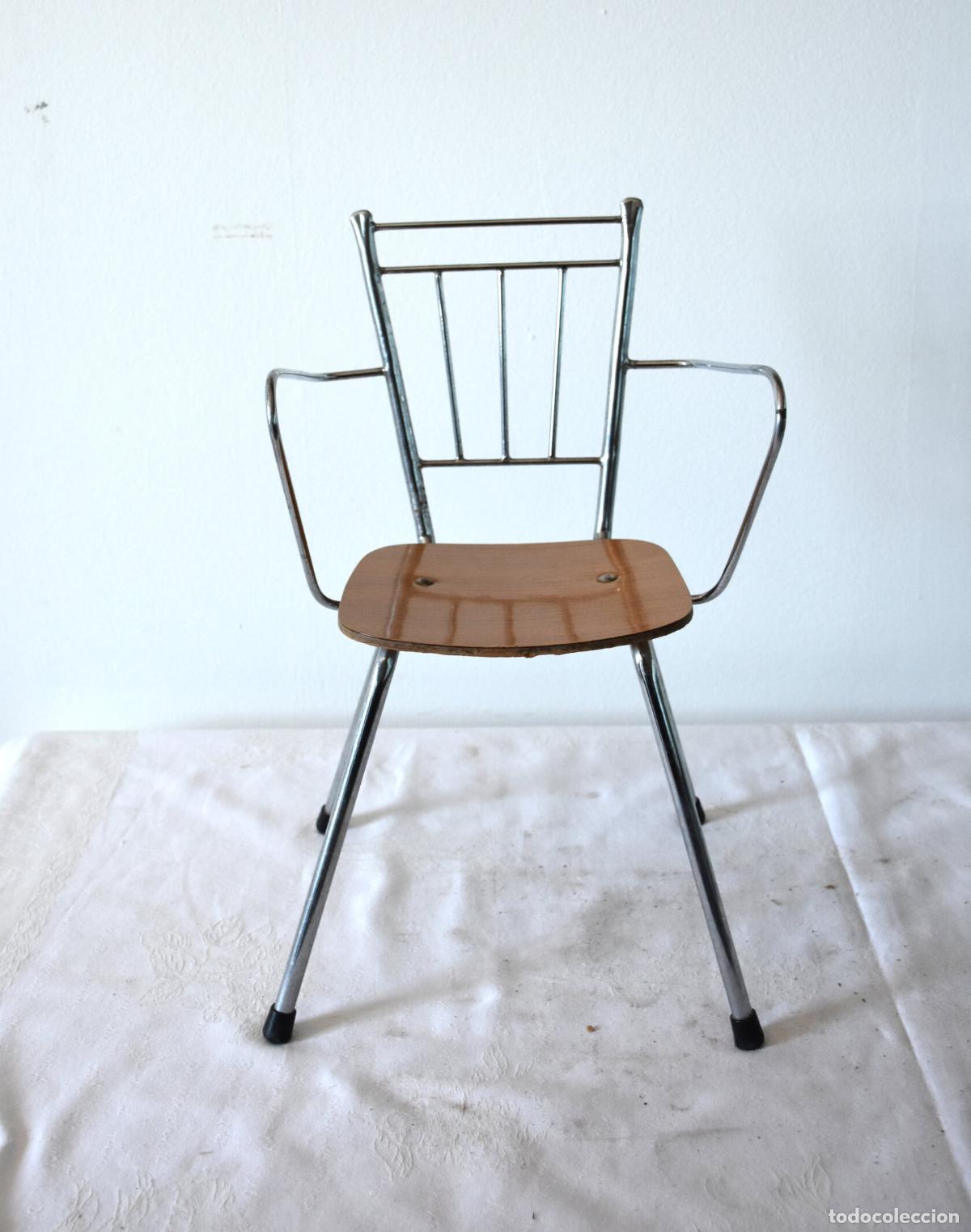 Antig&uuml;edades: Sillon infantil cromada vintage
