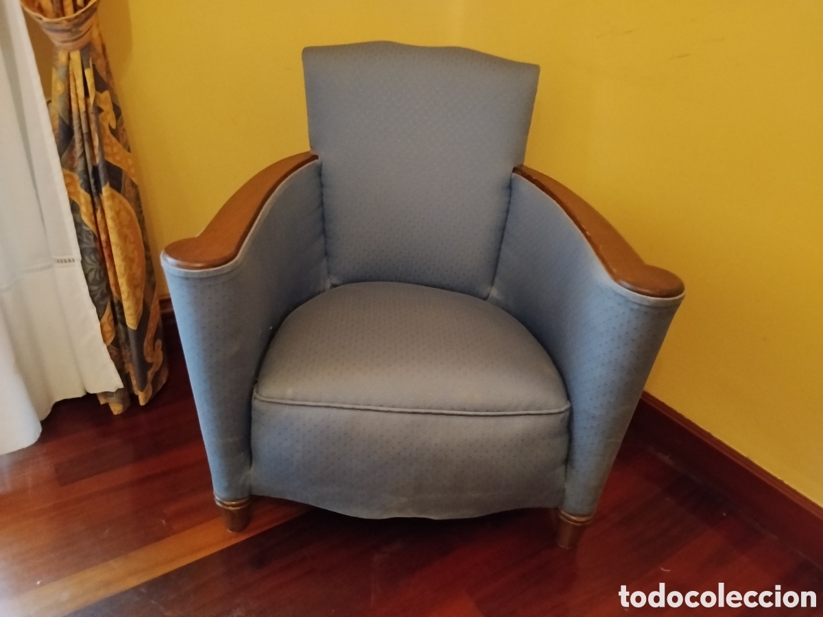 Antig&uuml;edades: Butaca antigua descalzadora art d&eacute;co.