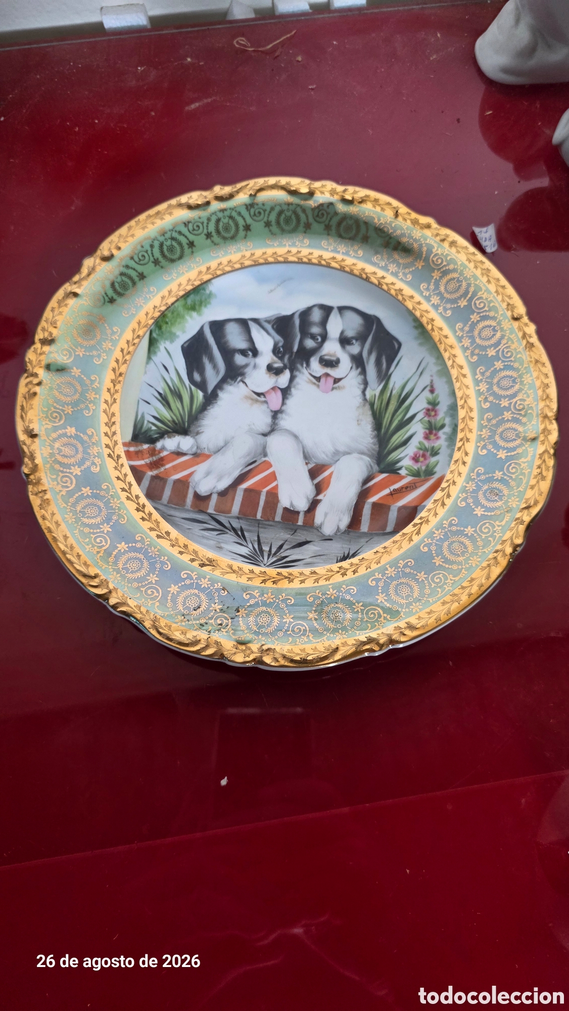 Antig&uuml;edades: Plato porcelana francesa limoges