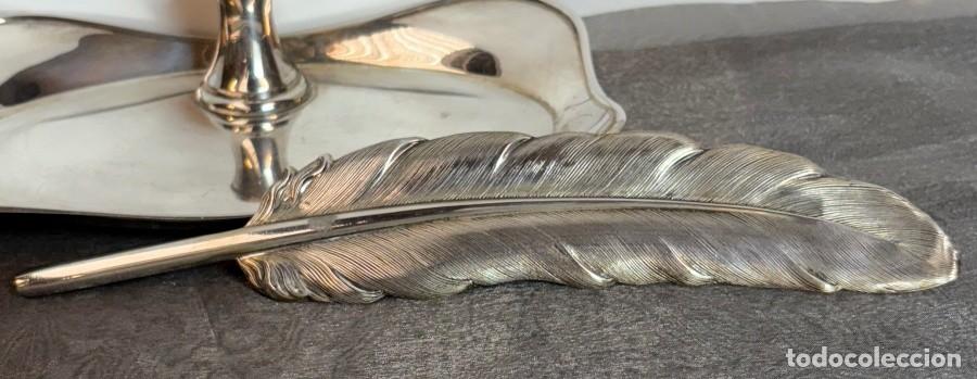 Antig&uuml;edades: Escritorio y Pluma, Plata de Ley - Foto 3