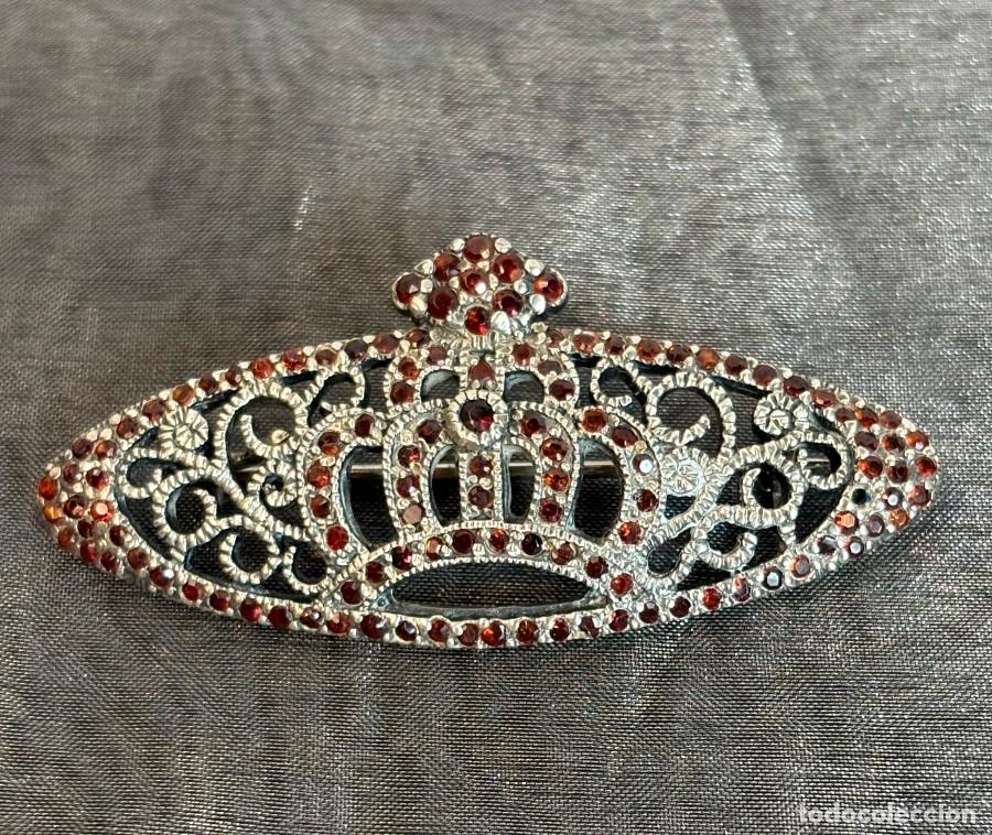 Antig&uuml;edades: Lote de Dos Broches de Plata de Ley - Foto 4