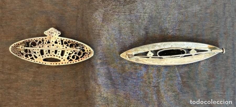 Antig&uuml;edades: Lote de Dos Broches de Plata de Ley - Foto 5