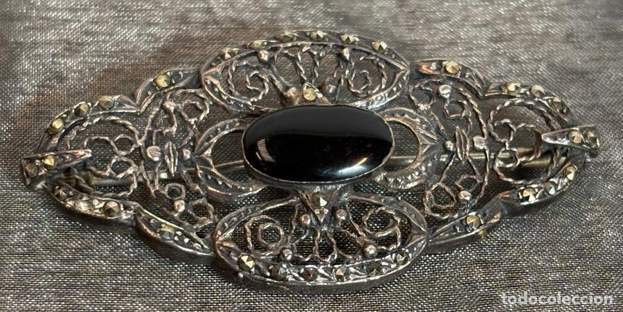 Antig&uuml;edades: Broche a&ntilde;os 40 en Plata de Ley - Foto 2