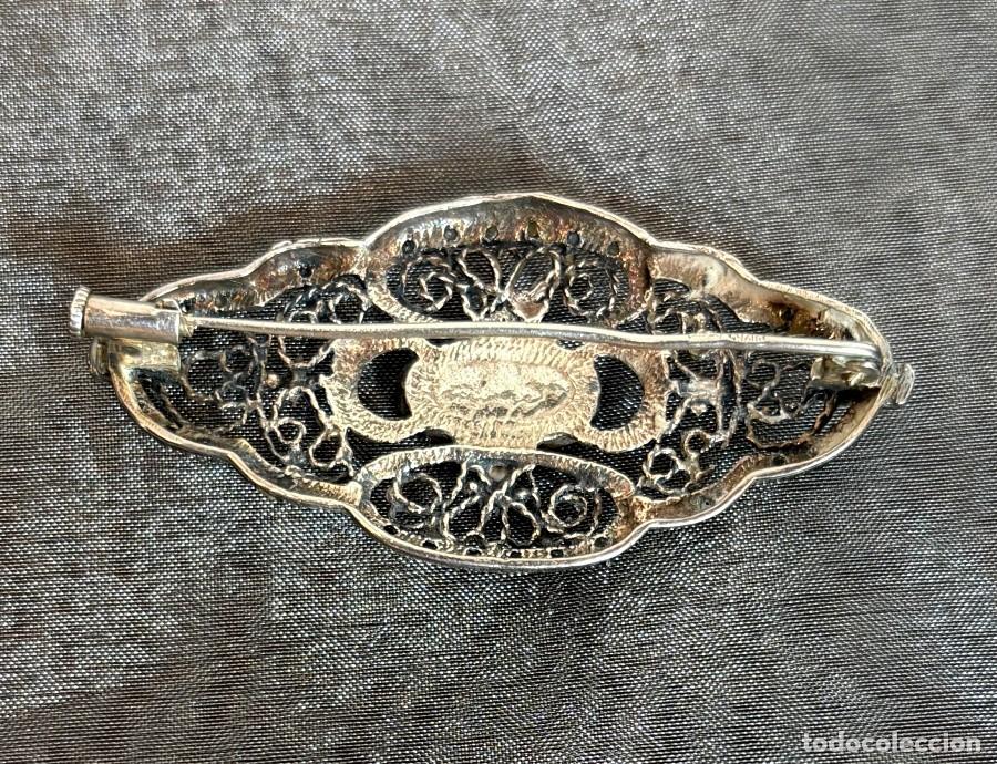 Antig&uuml;edades: Broche a&ntilde;os 40 en Plata de Ley - Foto 6