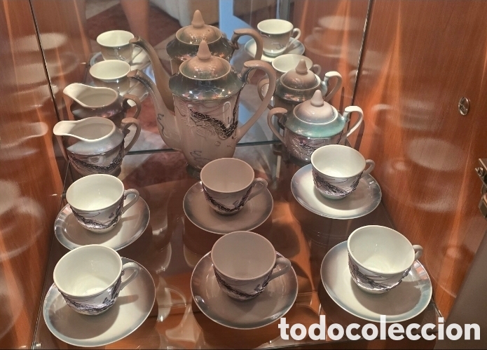Antig&uuml;edades: Juego de cer&aacute;mica para te