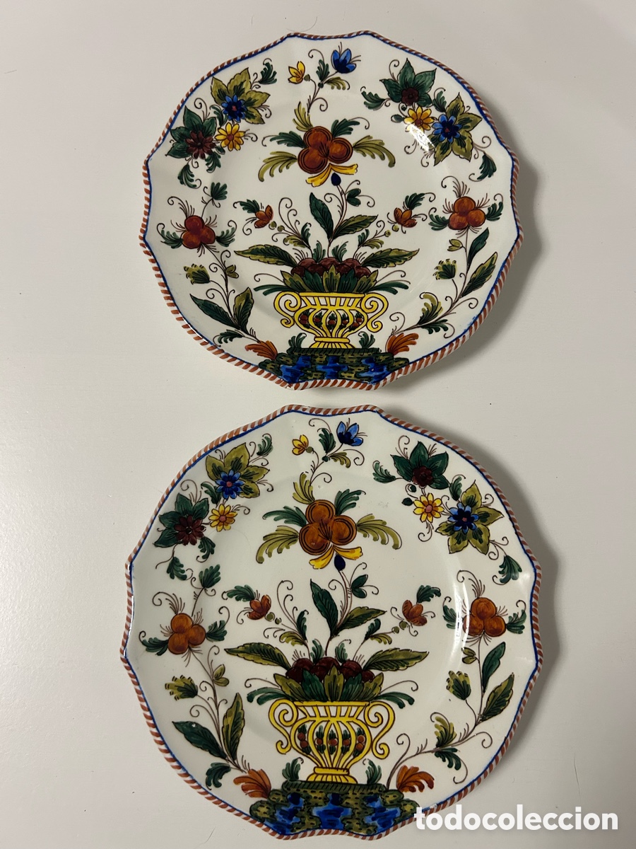 Antig&uuml;edades: Platos Decorativos de Cer&aacute;mica May&oacute;lica Italiana &ndash; Bollonetti Fabriano