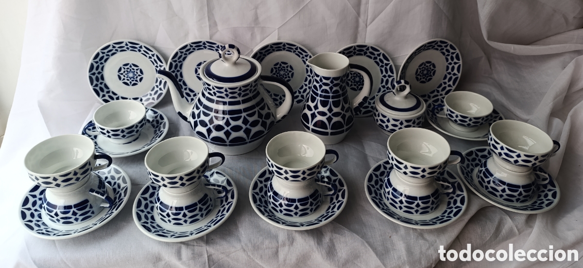 Antig&uuml;edades: Juego de T&eacute; 12 servicios Sargadelos - Modelo VIZ