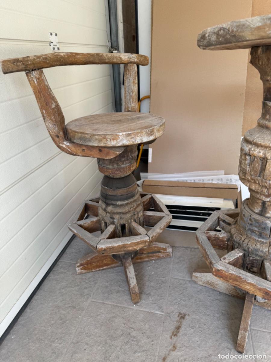 Antig&uuml;edades: Juego de mesa y sillas antiguas - Foto 2