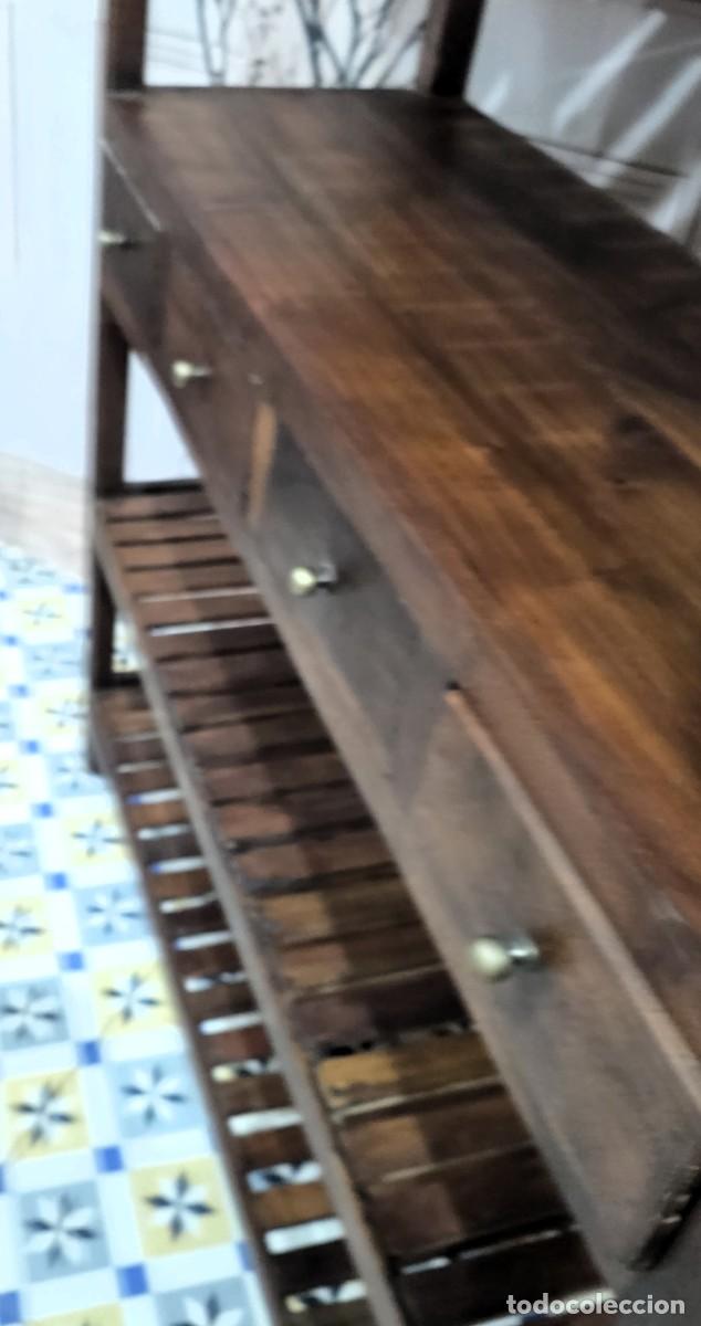 Antig&uuml;edades: Estanter&iacute;a de madera maciza - Foto 7