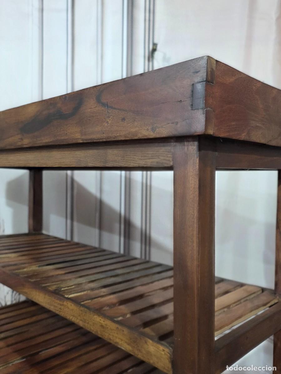 Antig&uuml;edades: Estanter&iacute;a de madera maciza - Foto 8