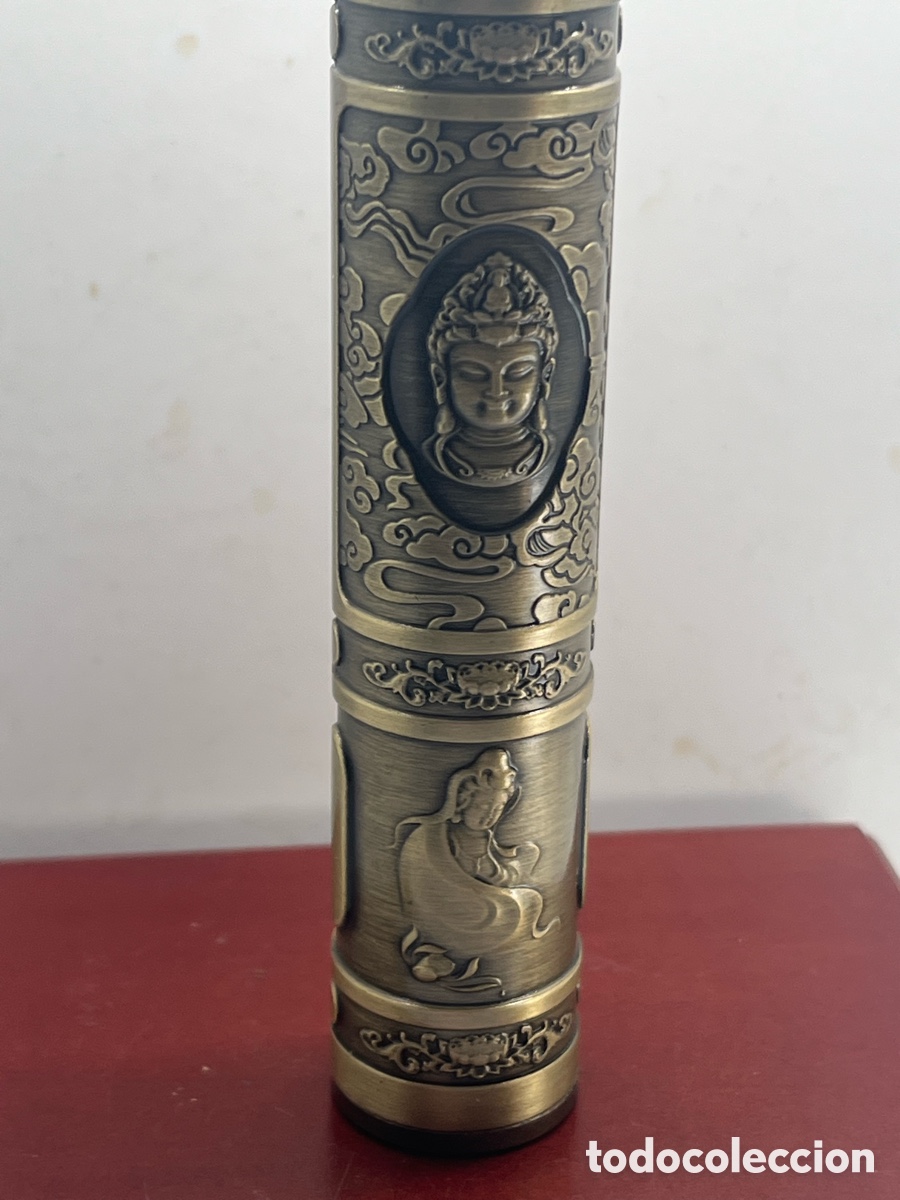 Antig&uuml;edades: CAJA DE BRONCE TEMA BUDISTA , - Foto 5