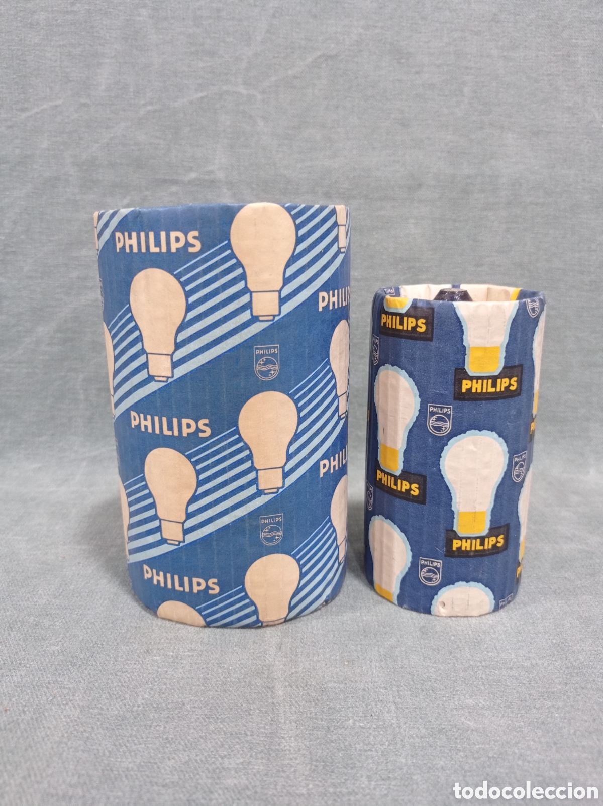 Antig&uuml;edades: TREMENDA Y ANTIGUA BOMBILLA MARCA PHILIPS - LUZ AZUL