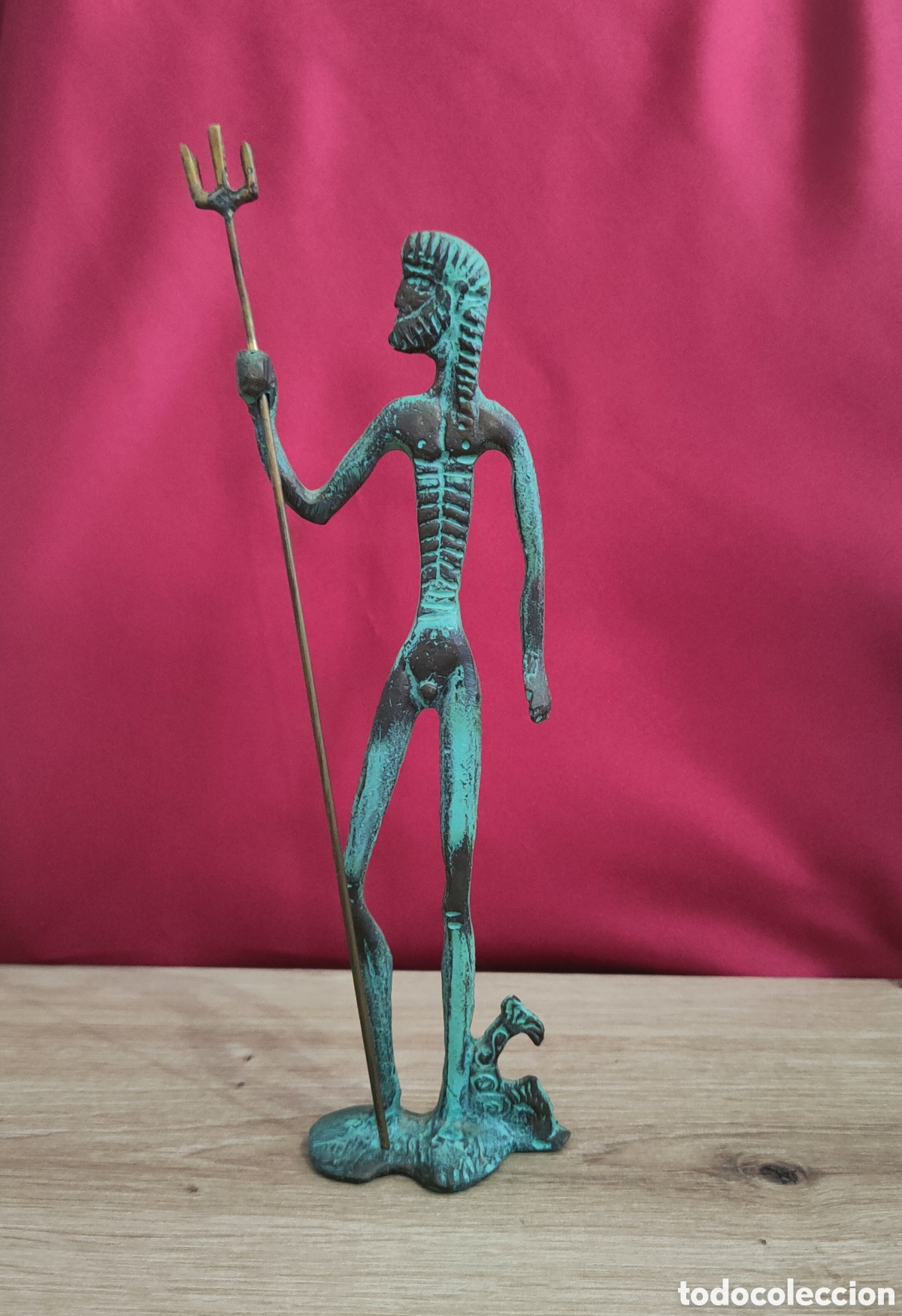 Antig&uuml;edades: Bronce Lote 3 Figuras Griegas - Foto 4
