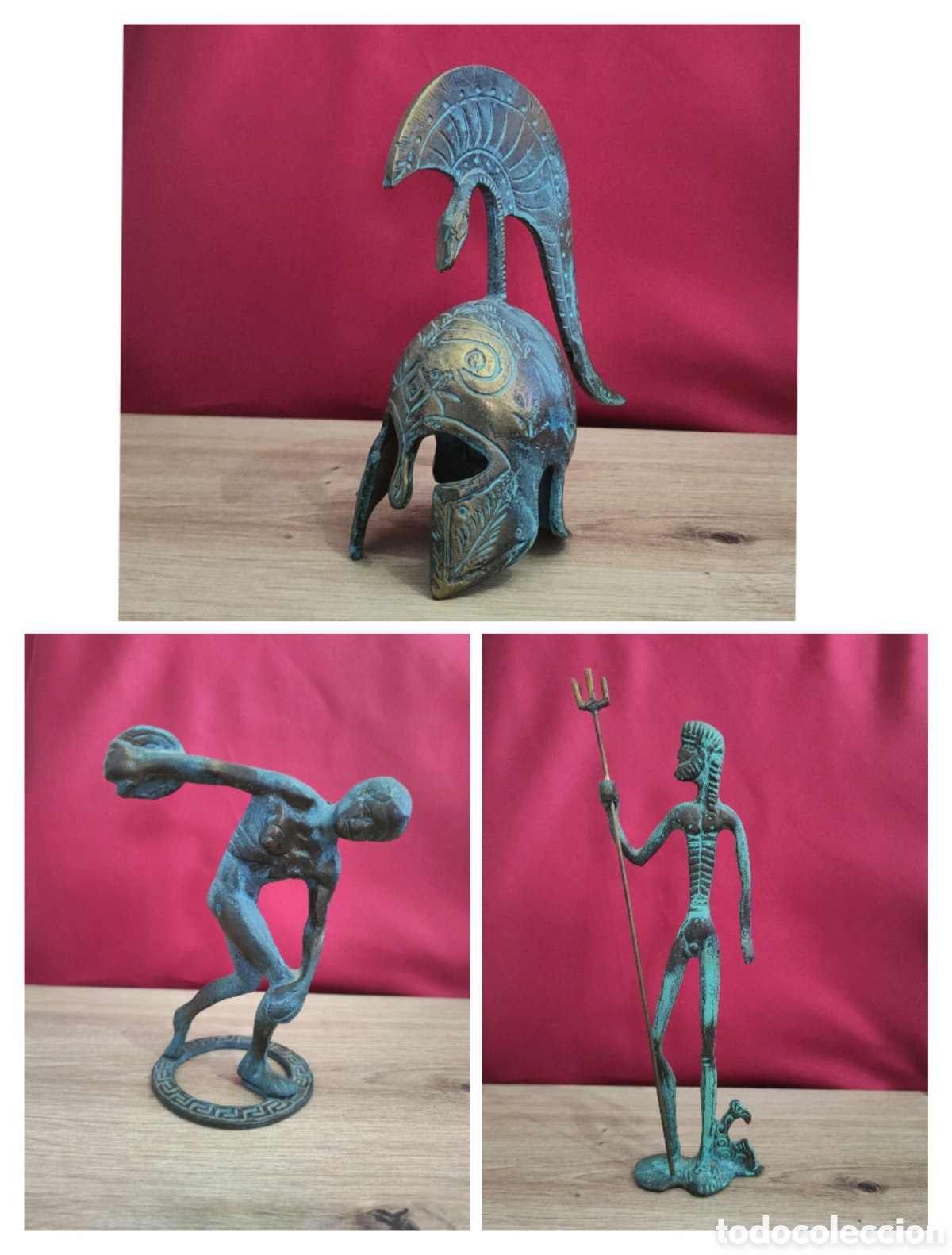 Antig&uuml;edades: Bronce Lote 3 Figuras Griegas