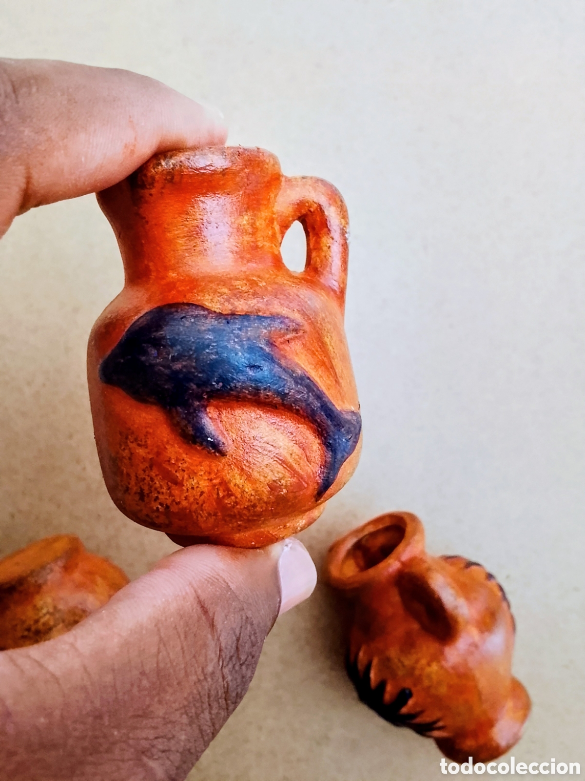 Antig&uuml;edades: Tres mini vasijas antiguas - Foto 7