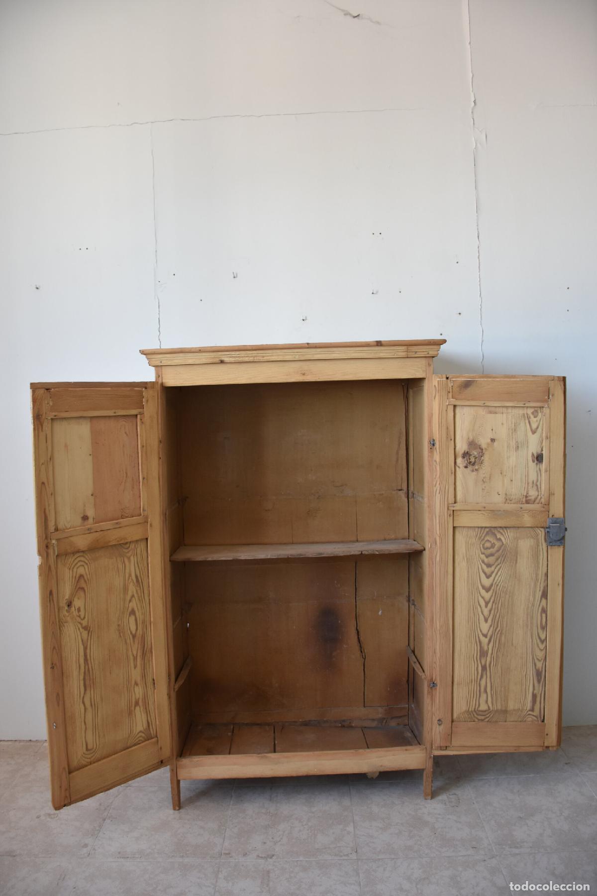 Antig&uuml;edades: Alacena rustica madera de pino - Foto 2