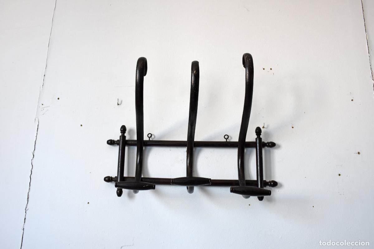 Antig&uuml;edades: Perchero de pared estilo Thonet - Foto 2