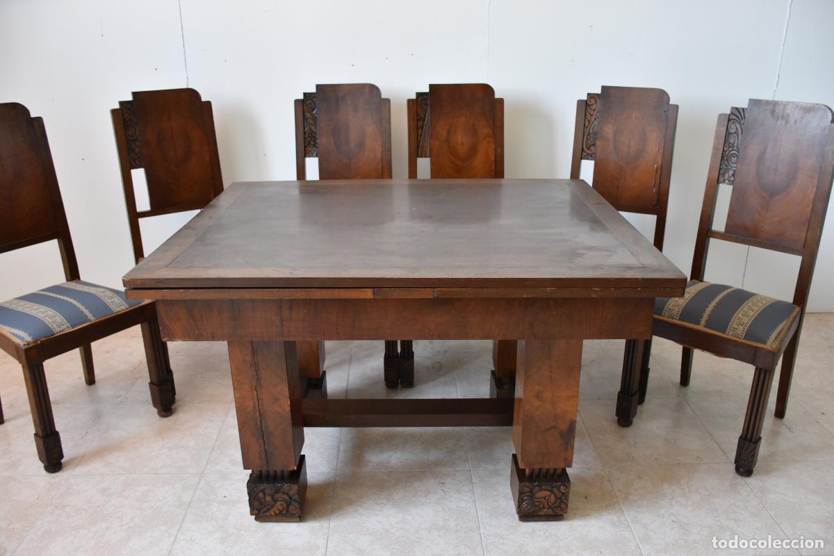 Antiques: Conjunto de comedor estilo Art Deco