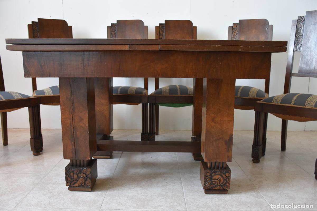 Antig&uuml;edades: Conjunto de comedor estilo Art Deco - Foto 3