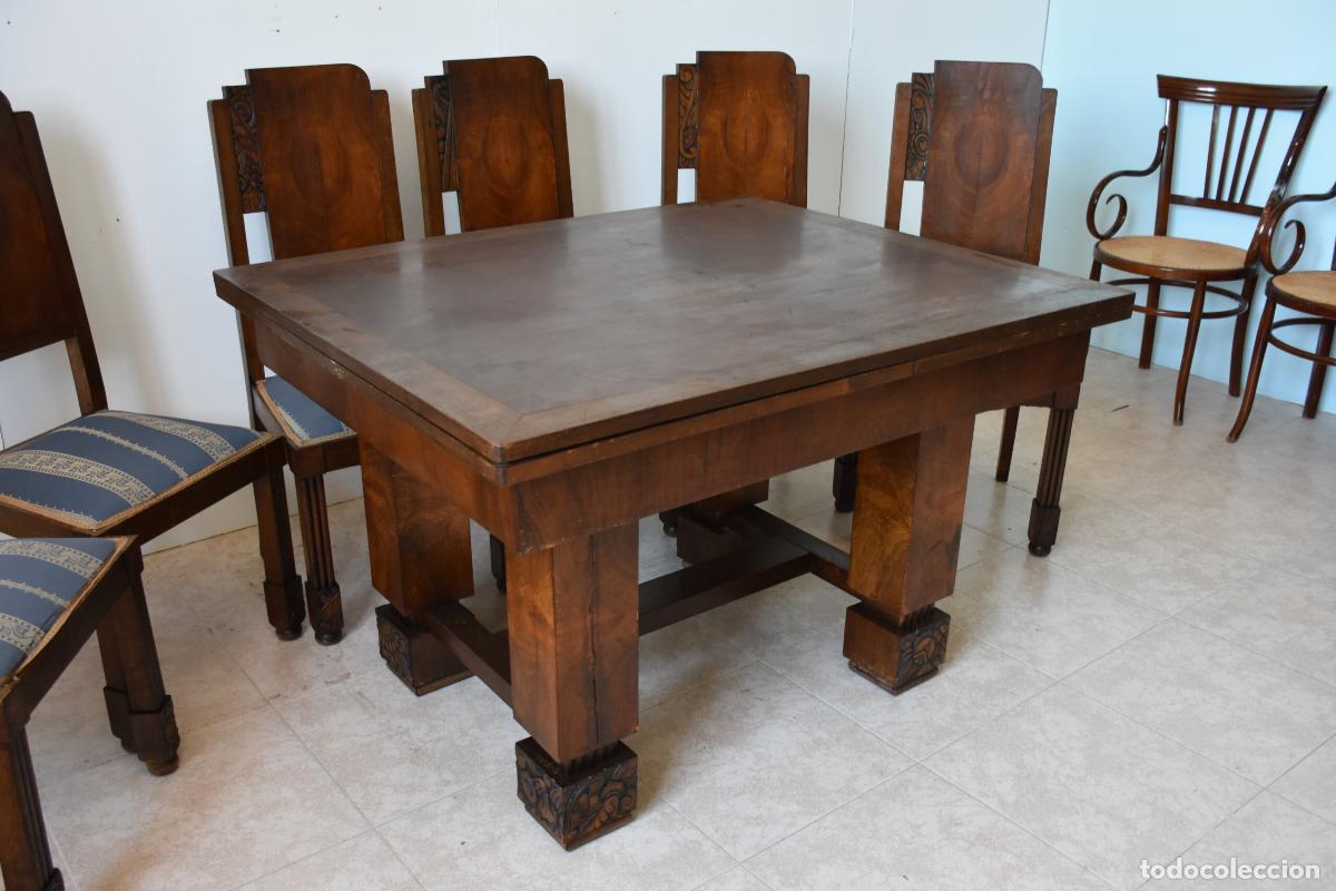 Antig&uuml;edades: Conjunto de comedor estilo Art Deco - Foto 6