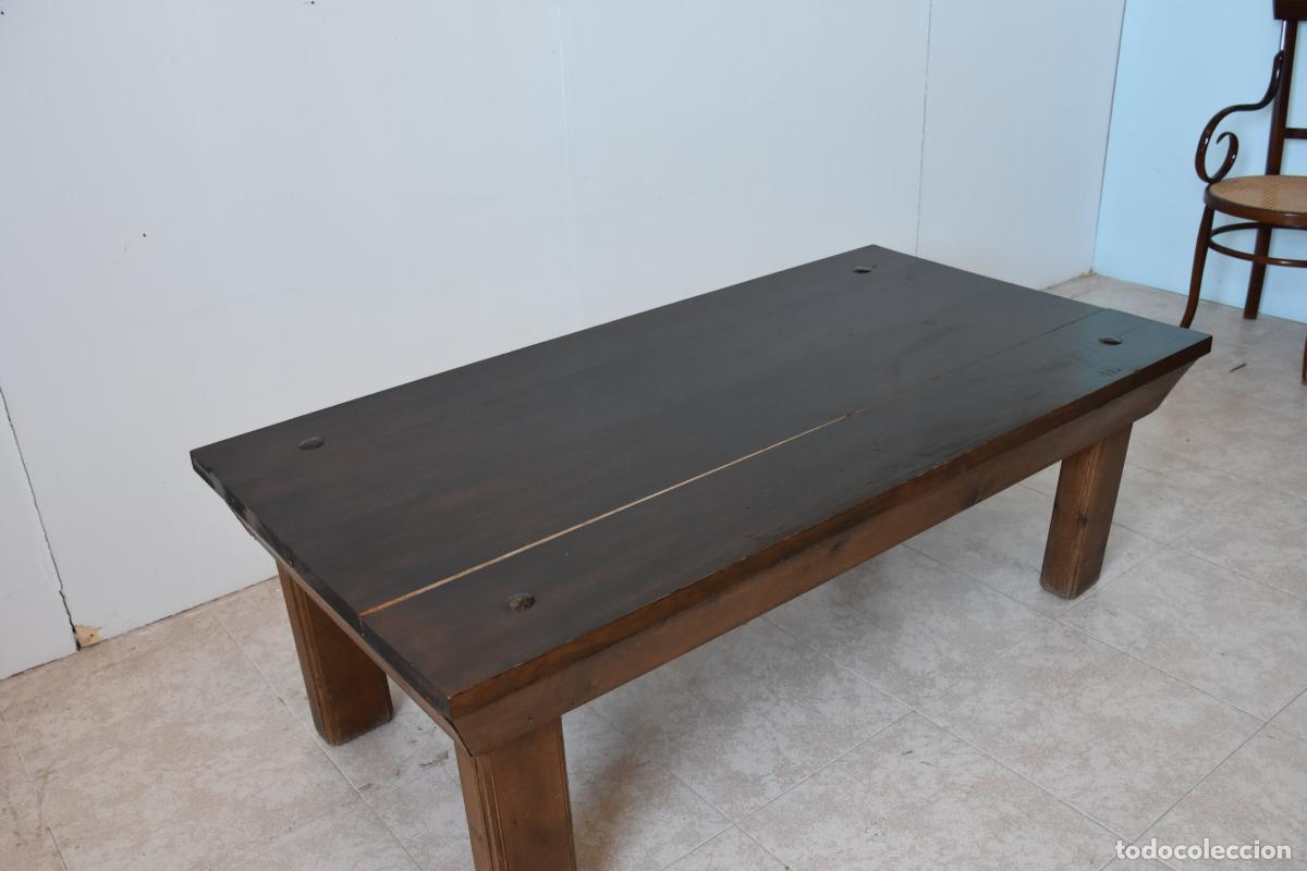 Antiques: Mesa rustica de centro madera maciza