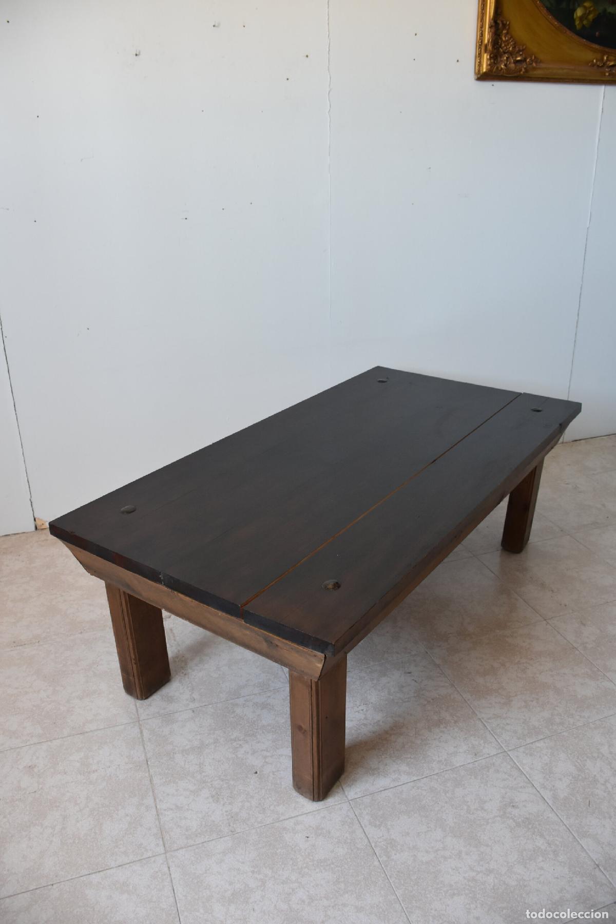 Antig&uuml;edades: Mesa rustica de centro madera maciza - Foto 2