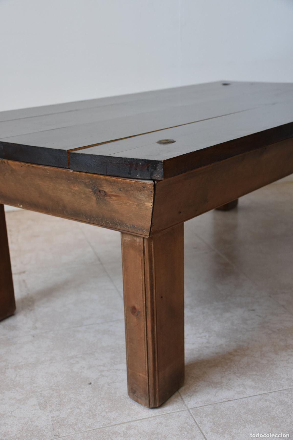 Antig&uuml;edades: Mesa rustica de centro madera maciza - Foto 4
