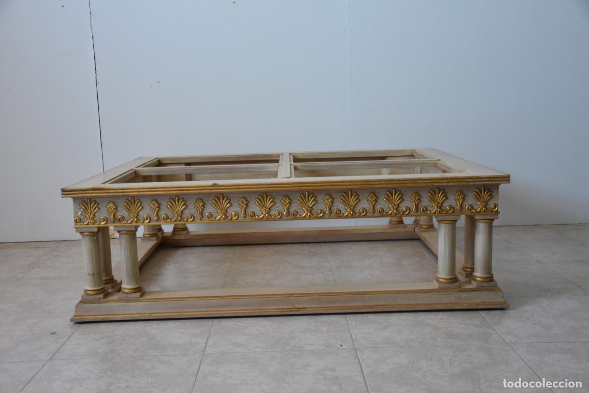 Antig&uuml;edades: Mesa de centro policromada - Foto 2