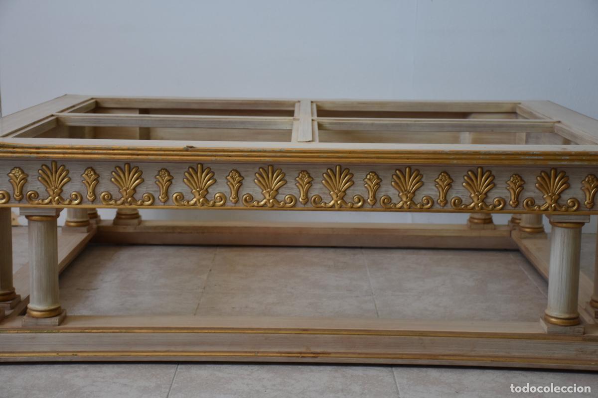 Antig&uuml;edades: Mesa de centro policromada - Foto 3