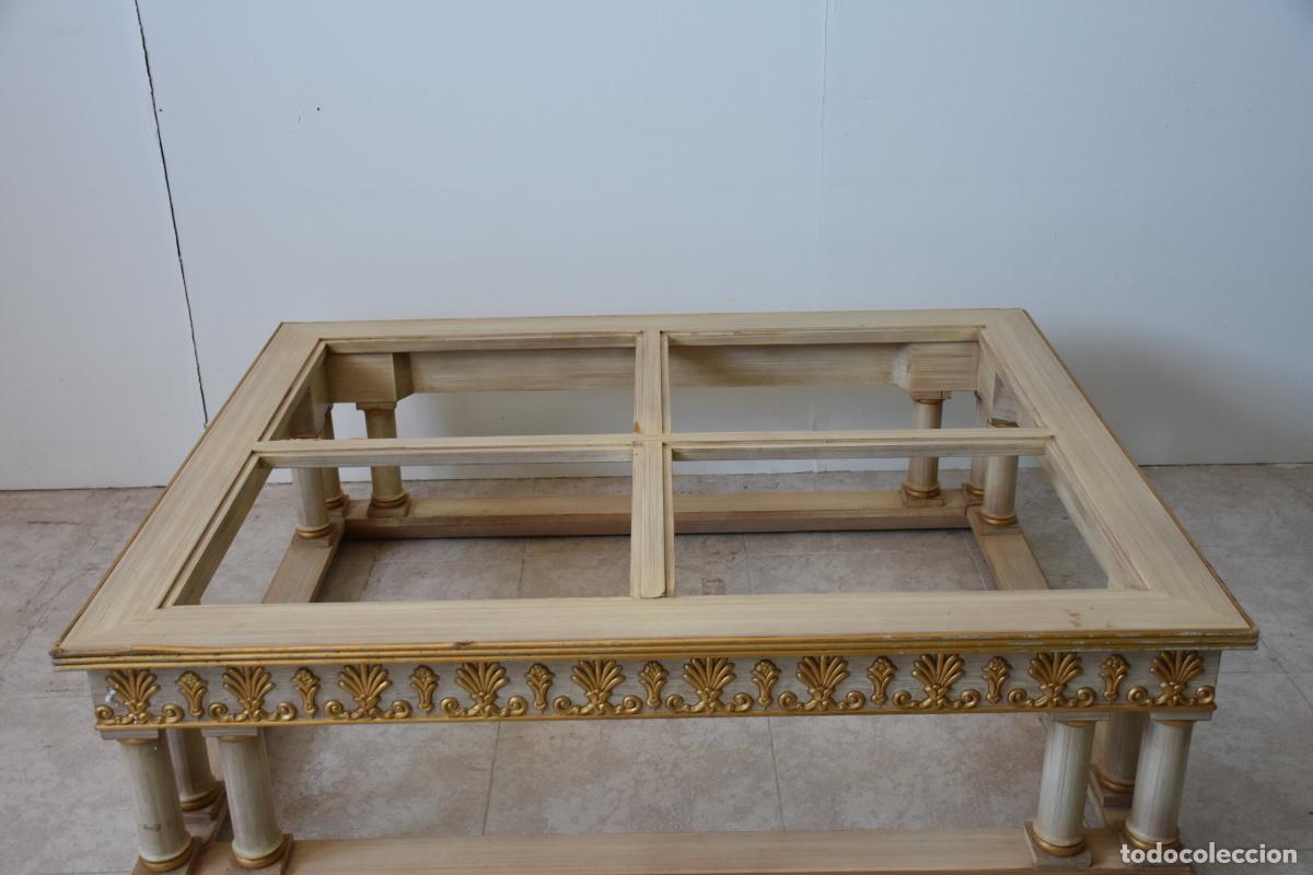 Antig&uuml;edades: Mesa de centro policromada - Foto 5