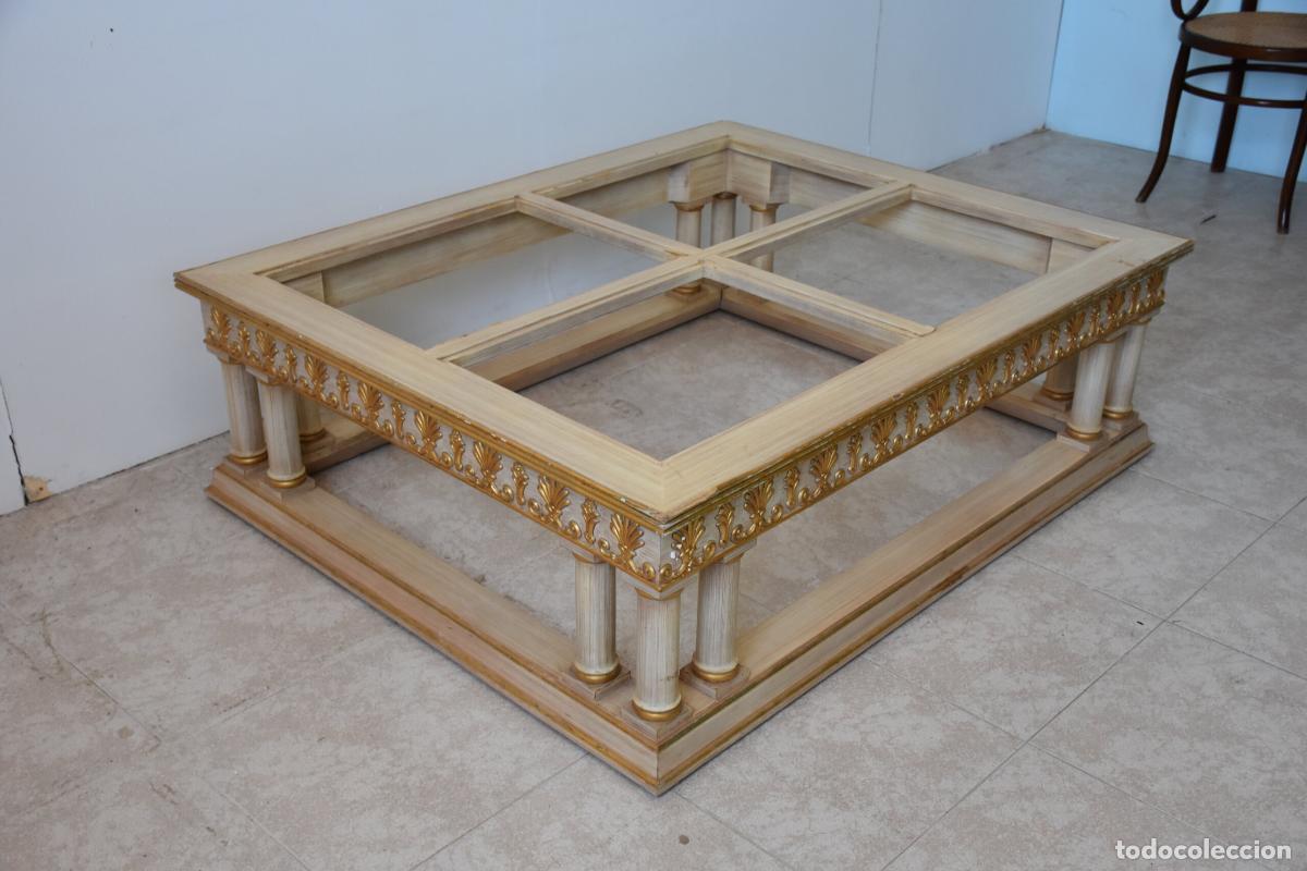Antig&uuml;edades: Mesa de centro policromada - Foto 6