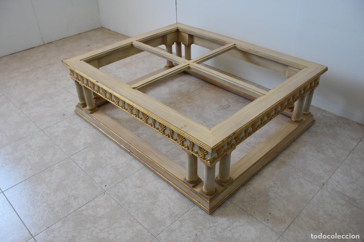 Antig&uuml;edades: Mesa de centro policromada - Foto 7