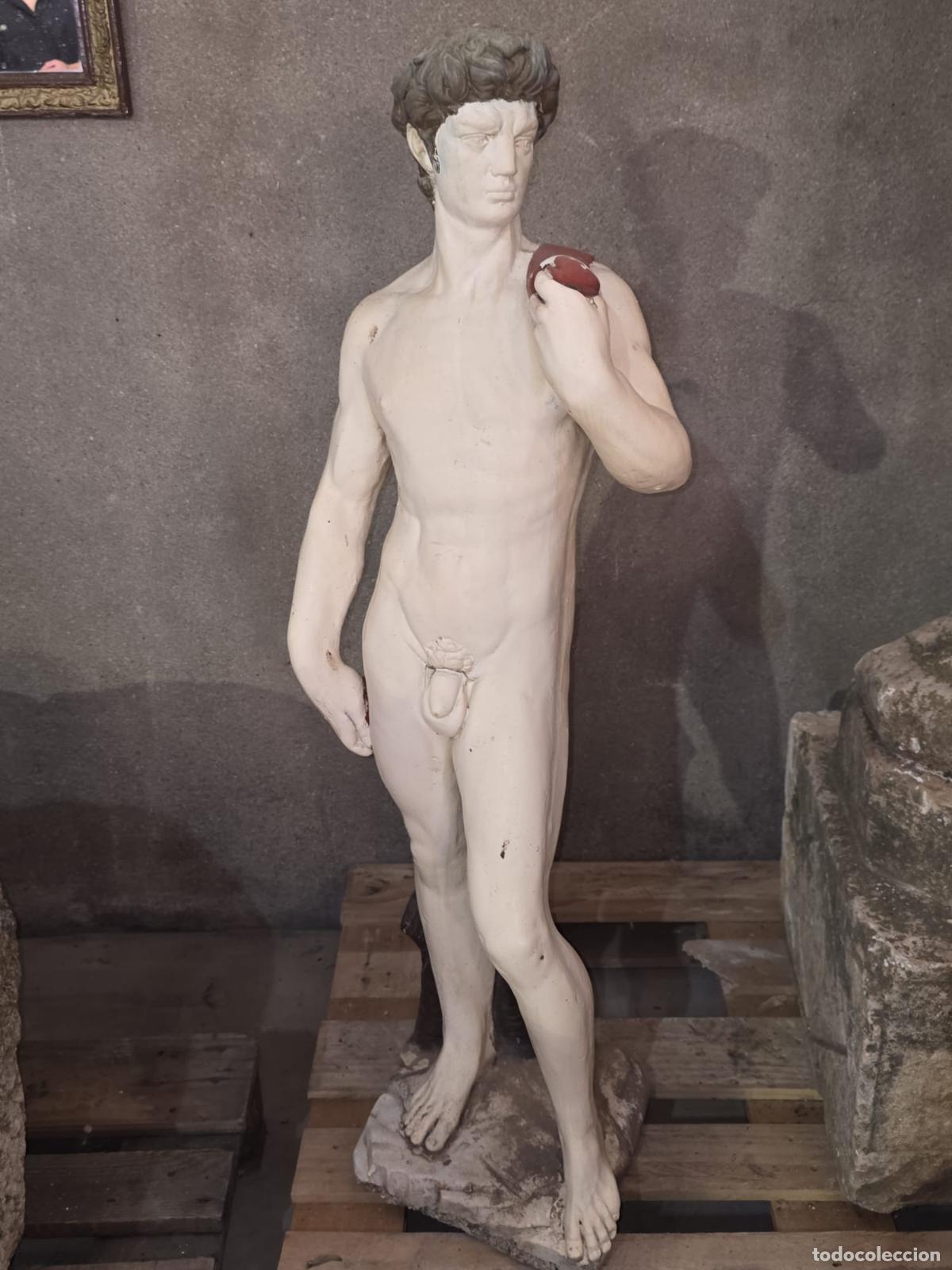 Antiquit&eacute;s: Escultura escayola inspirada en el David de Miguel Angel