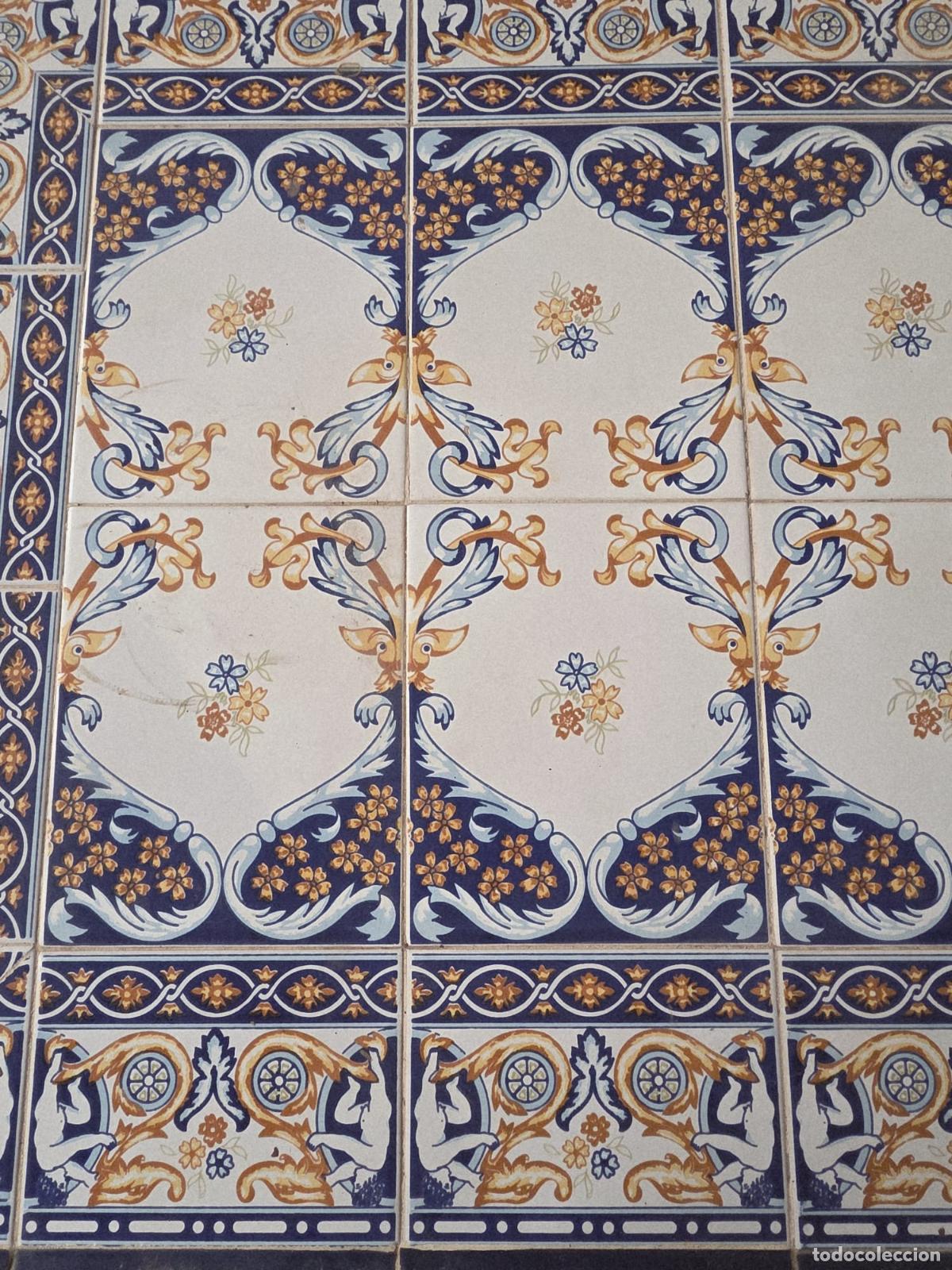 Antig&uuml;edades: Mesa de hierro y azulejos de ceramica - Foto 9