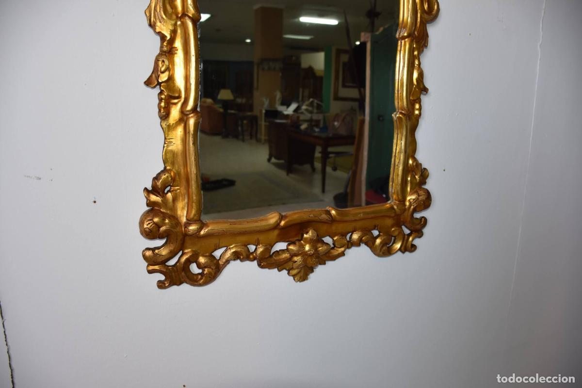 Antig&uuml;edades: Espejo barroco pan de oro Rococo - Foto 9
