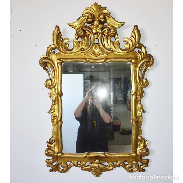 Antiguidades: Espejo barroco pan de oro Rococo