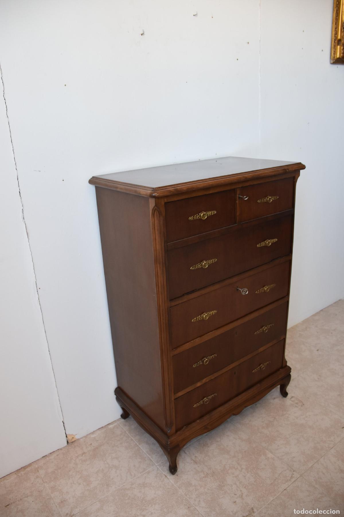 Antig&uuml;edades: Comoda escritorio secreter madera - Foto 2