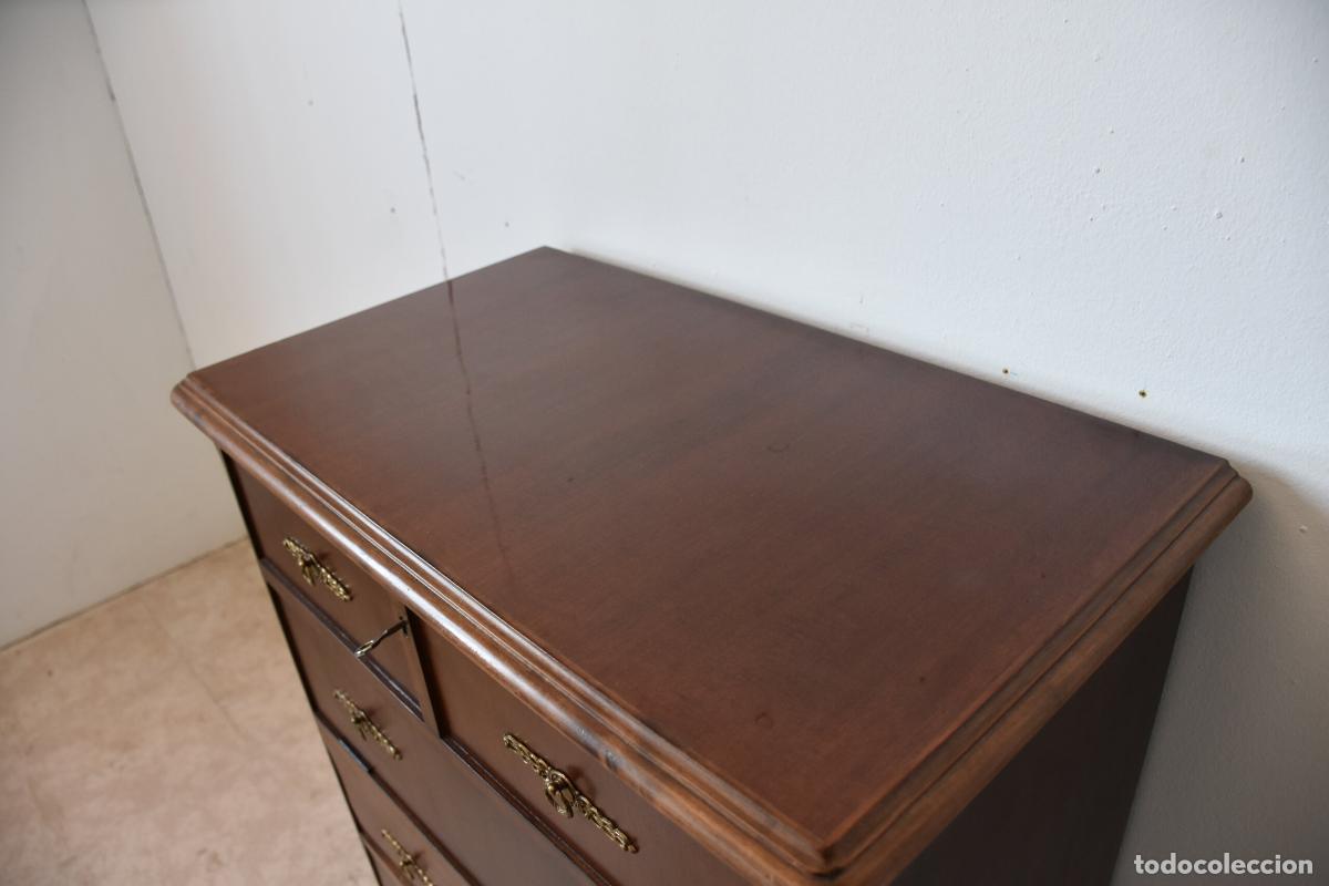 Antig&uuml;edades: Comoda escritorio secreter madera - Foto 4