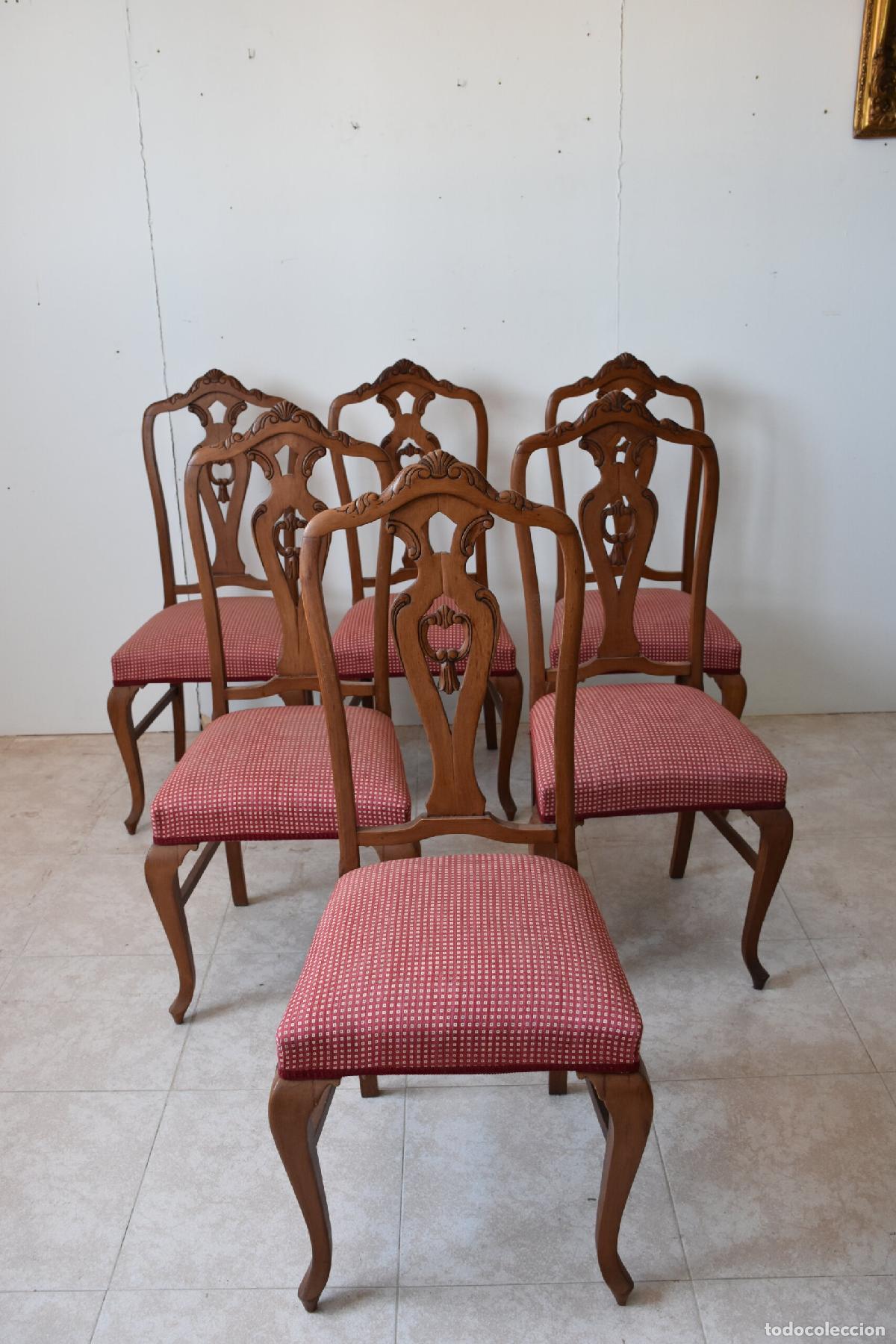 Antig&uuml;edades: Conjunto comedor Isabelino con mesa extensible - Foto 2