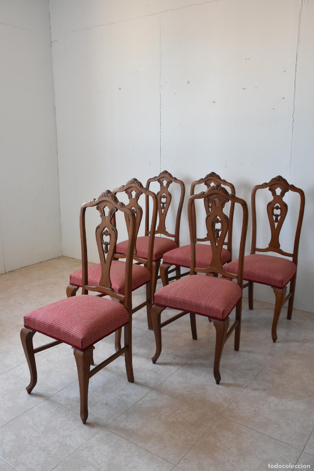 Antig&uuml;edades: Conjunto comedor Isabelino con mesa extensible - Foto 3