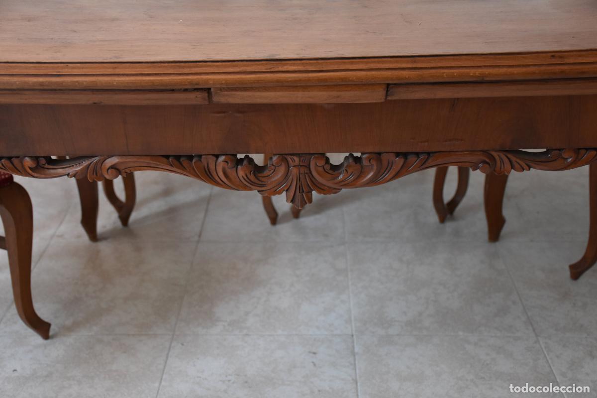 Antig&uuml;edades: Conjunto comedor Isabelino con mesa extensible - Foto 7