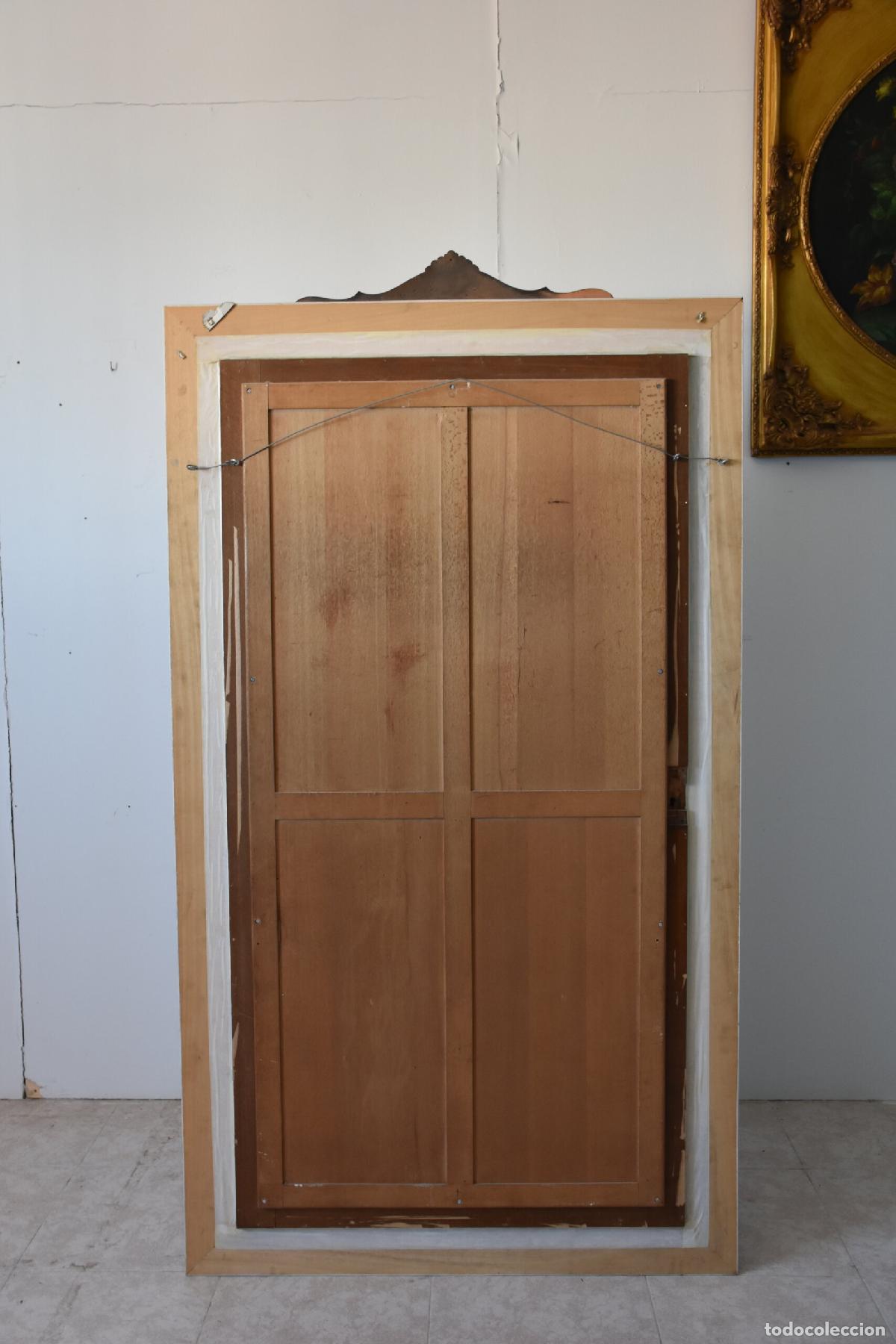 Antig&uuml;edades: Gran espejo madera marco dorado - Foto 8