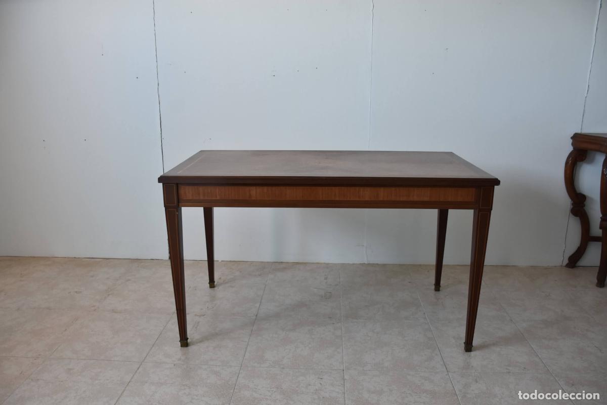 Antig&uuml;edades: Mesa escritorio Luis XVI marqueteria - Foto 7