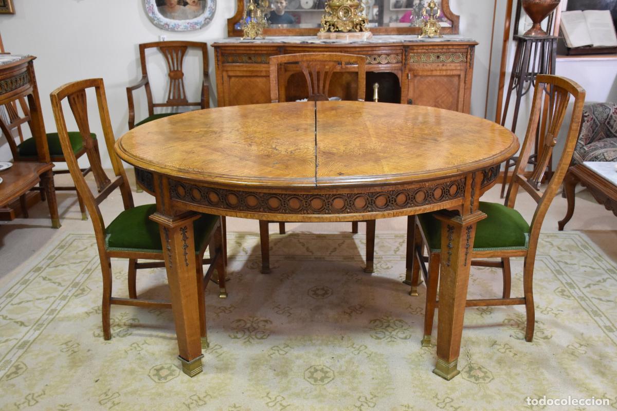 Antig&uuml;edades: Comedor antiguo madera caoba rubia - Foto 3